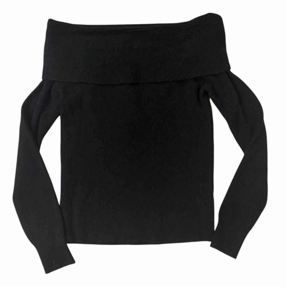 Leith Black off the shoulder sweater